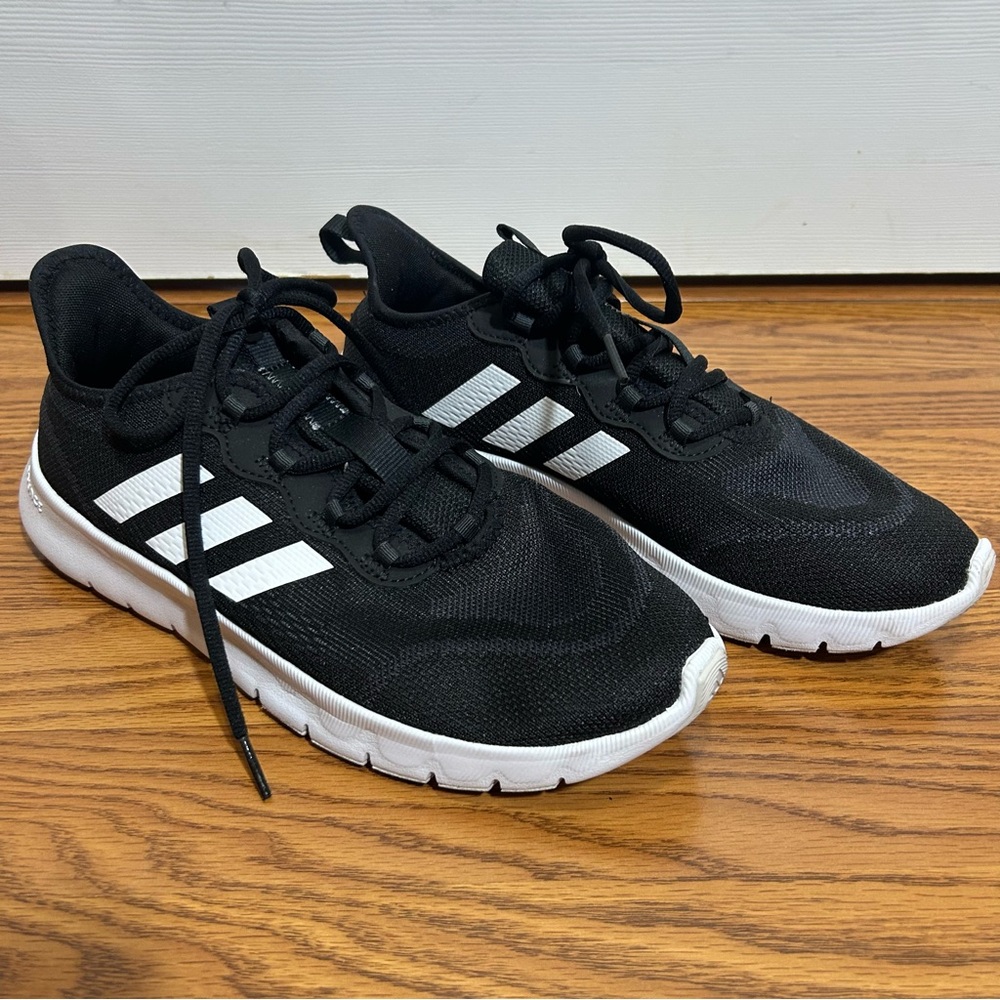 Adidas Black and White Primegreen Athletic Shoes